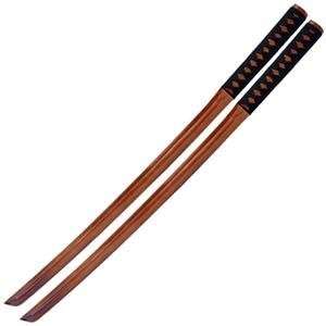  Kendo Wooden Practice Bokken Katana Sword Set (Pair) 40 1 