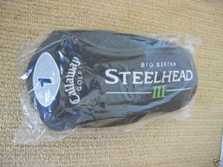   BIG BERTHA STEELHEAD III DRIVER HEADCOVER STEEL HEAD HEAD COVER   NEW