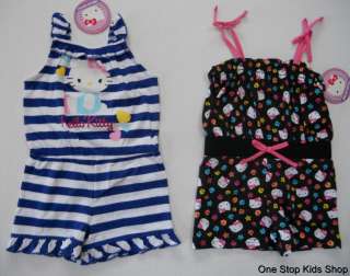 HELLO KITTY Girls 24 Mo 2T 3T 4T 5T Set Outfit JUMPER Romper Shirt 