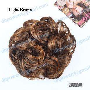 Lady Curly Hairpiece Bun Hair Extensions NEW HOT Sell M 2  