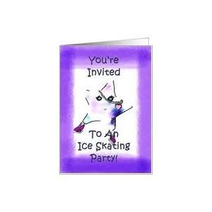  Ice Skating Party Invitations   Text Inside Card Toys 