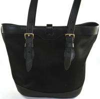 Authentic DOONEY & BOURKE Cabriolet BUCKET Bag LEATHER TRIM Black 