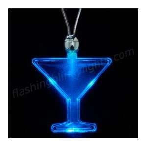 Blue Martini LED Acrylic Necklaces   SKU NO: 11162