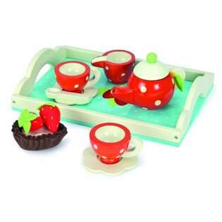 Le Toy Van Honeybake Tea Set   Strawberry Design 