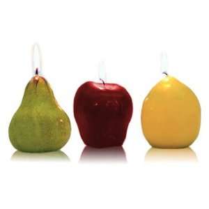   Pearlessence 30001 Fragrant Fruit Candles   Set of 3