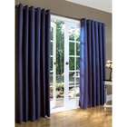   Color Grommet Top Curtain Pairs in Navy   Size 84 H x 160 W