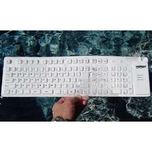    Washable Full size Keyboard USB/PS2   Cool Gray Electronics