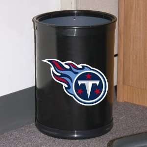  NFL Tennessee Titans Black Team Wastebasket: Sports 