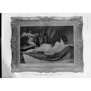  Venus With The Mirror Old Print Fine Art By Velasquez 