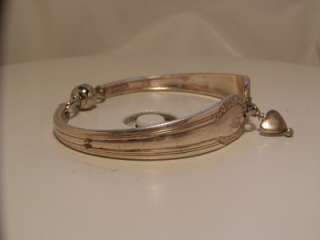  Silver Plated Spoon Bracelet  Antique Magnetic Clasp 5264 Size 6   7