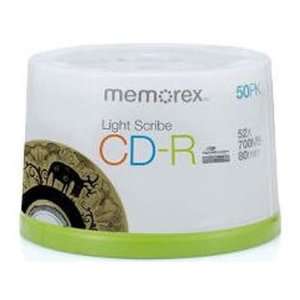    Memorex CD R 50 PACK SPINDLE 52X Recording Time 80 Min Electronics