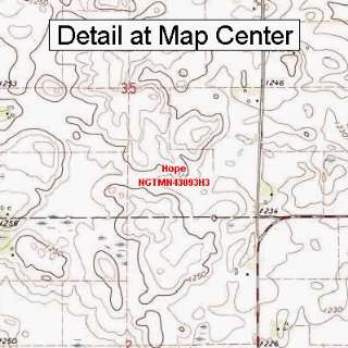 USGS Topographic Quadrangle Map   Hope, Minnesota (Folded/Waterproof)
