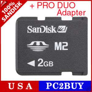 2GB Sandisk M2 Micro Memory Stick PRO DUO for SONY  