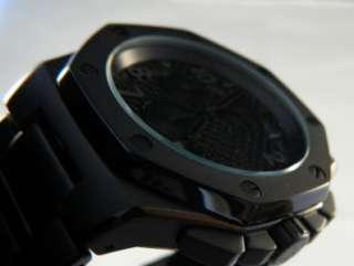 Michael Kors MK8198 Black Carbon Dial Knox Black Chronograph Watch New 
