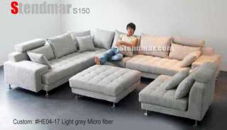 131725148 S150b 5pc New Modern Microfiber Sectional Sofa Set Ebay 