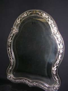Antique Venetian Glass Mirror   Wall mounted, On top of Vanity or 