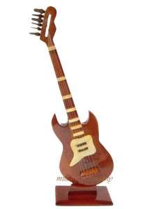   CRAFTED MAHOGANY WOOD WOODEN MODEL ELECTRIC GUITAR MUSICAL INSTRUMENT