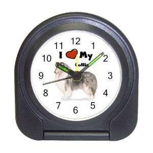  I Love My Collie Travel Alarm Clock: Home & Kitchen