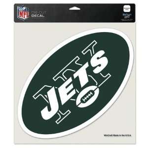  New York Jets 8x8 COLOR Die Cut Window Cling: Sports 