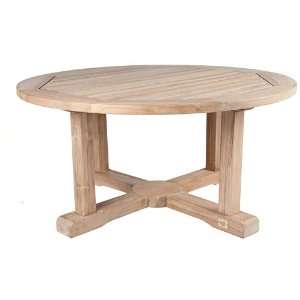   Oxford Teak Wood Outdoor Occasional Round Coffee Table