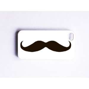  iPhone 4/4S Case Ironic Mustache   White 