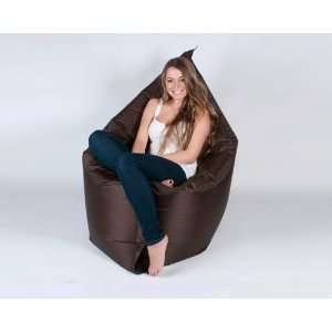    Hugs Indoor/Outdoor Bean Bag Chairs, Downtown Brown