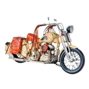    Wilco Imports Metal Yellow Indian Motorcycle