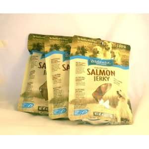  Alaska Wild Caught Salmon Jerky Dog Treats   3 Pack (Cats 