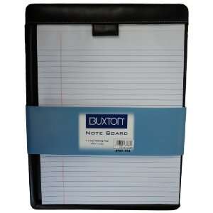   Buxton Note Board and Writing Pad with Pen Holder Black Office