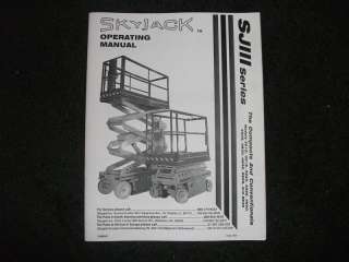 Skyjack SJIII 4626 4830 4832 6826 6832 operator manual  