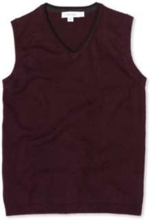  Calvin Klein Boys 8 20 Solid Sweater Vest: Clothing