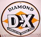 diamond d x lubricating motor fuel gasoline gas oil porcelain