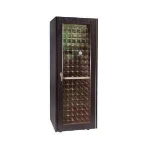   Economy Wine Cooler Cabinet with Glass Door Wood Finish Unfinished
