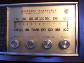 Vintage Panasonic RE 784 FM AM 2 Band Tube Radio Works  