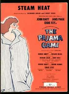 Pajama Game 1954 STEAM HEAT Broadway Sheet Music  