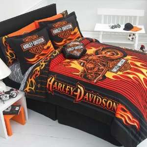  Harley Davidson Fireball Comforter