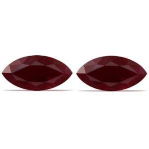  2.44 Carat Loose Rubies Marquise Cut Pair Jewelry