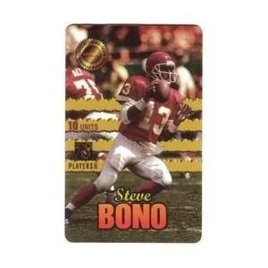 Collectible Phone Card 10u Men of Destiny Steve Bono QB Kansas City 