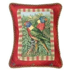  123 Creations CK086 18x14 Inch Parrot in Yellow Petit Point 