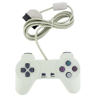 White controller game pad for playstation 1 PS1 PSX USA  