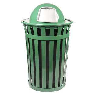Witt Industries 36 Gallon Trash Can in Green M3601 DT GN by Witt 