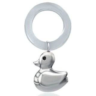  Empire Sterling Silver Teething Ring   Blue: Baby