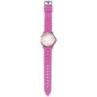 DARICE Hot Pink Silicone Watch With Rhinestone Dial