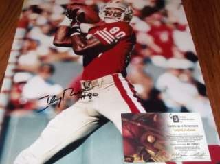 Jerry Rice San Francisco 49ers Hall of Famer HOF Autograph 16x20 GAI 
