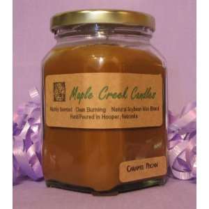   Candles CARAMEL PECAN ~ A Warm Sweet Scent ~ Soy Wax Blend 13oz candle