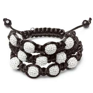 3 Row Bracelet Pave Mens Ladies Unisex Hip Hop Style 12.5 