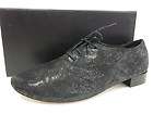 NIB REPETTO Black Metallic Lace Up Round Toe Paisley Flats Shoes Sz 36 