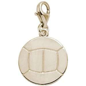   Charms Volleyball Charm with Lobster Clasp, 10K Yellow Gold Jewelry