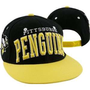   Pittsburgh Penguins Black Super Star Snapback Hat