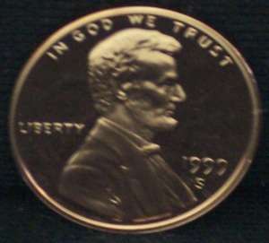 1999 S Proof Lincoln Memorial Penny   Deep Cameo  